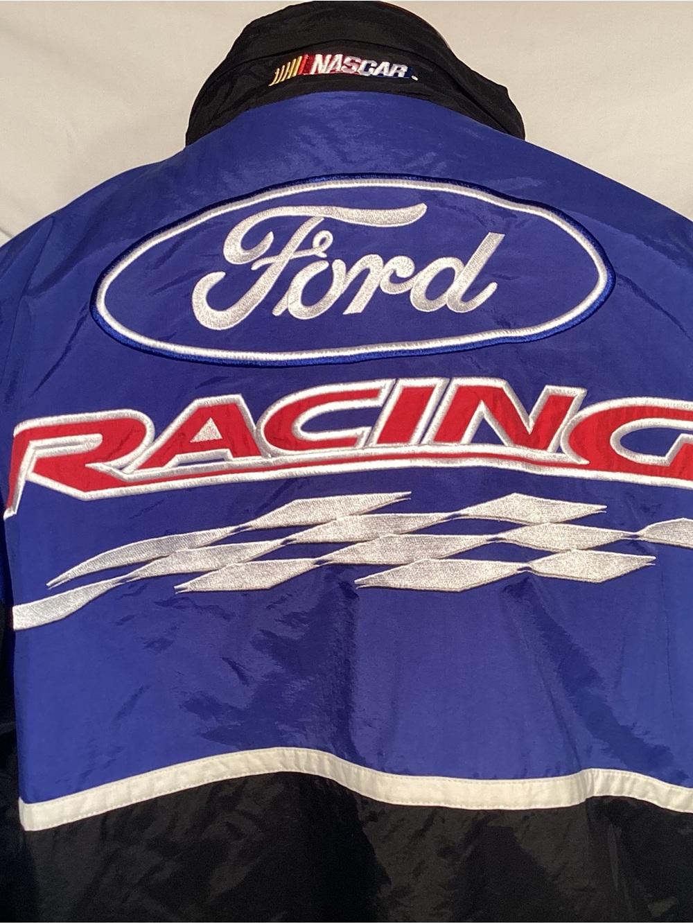 Racing Champions Ford Racing NASCAR  Blue and Black Bomber Jacket Size XL - Picture 2 of 14